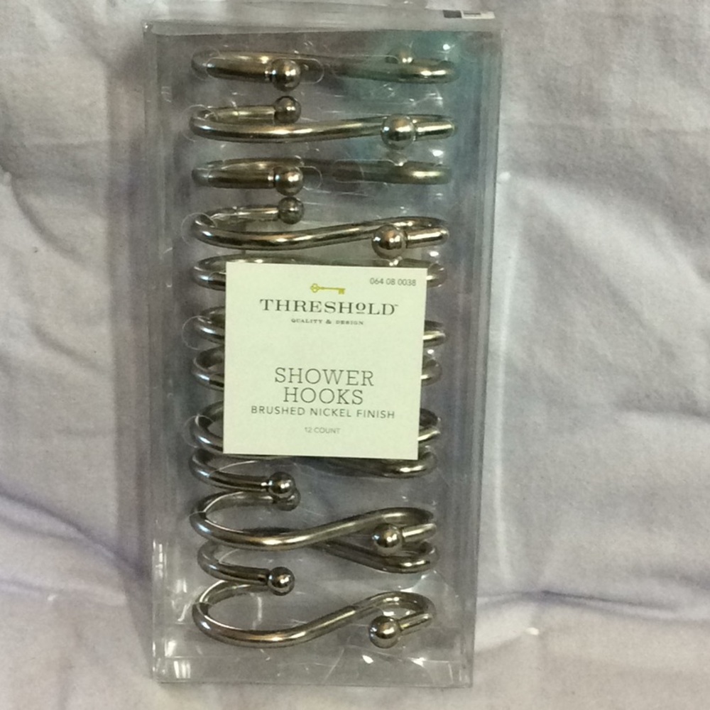 Shower curtain hooks